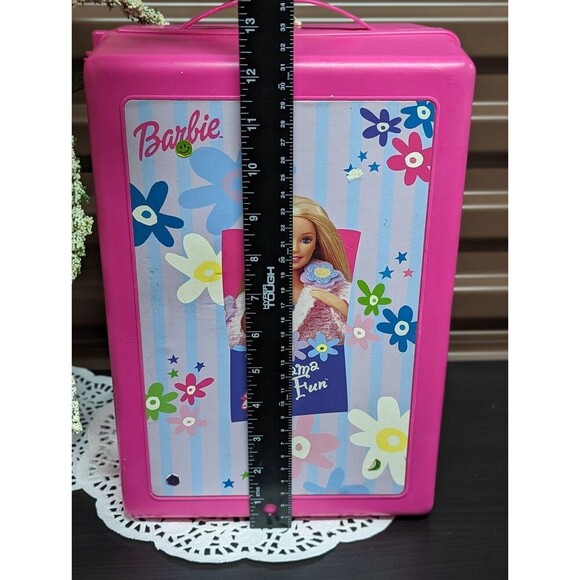 Vintage 1990s BARBIE pink plastic pajama party carrying case - Picture 12 of 12